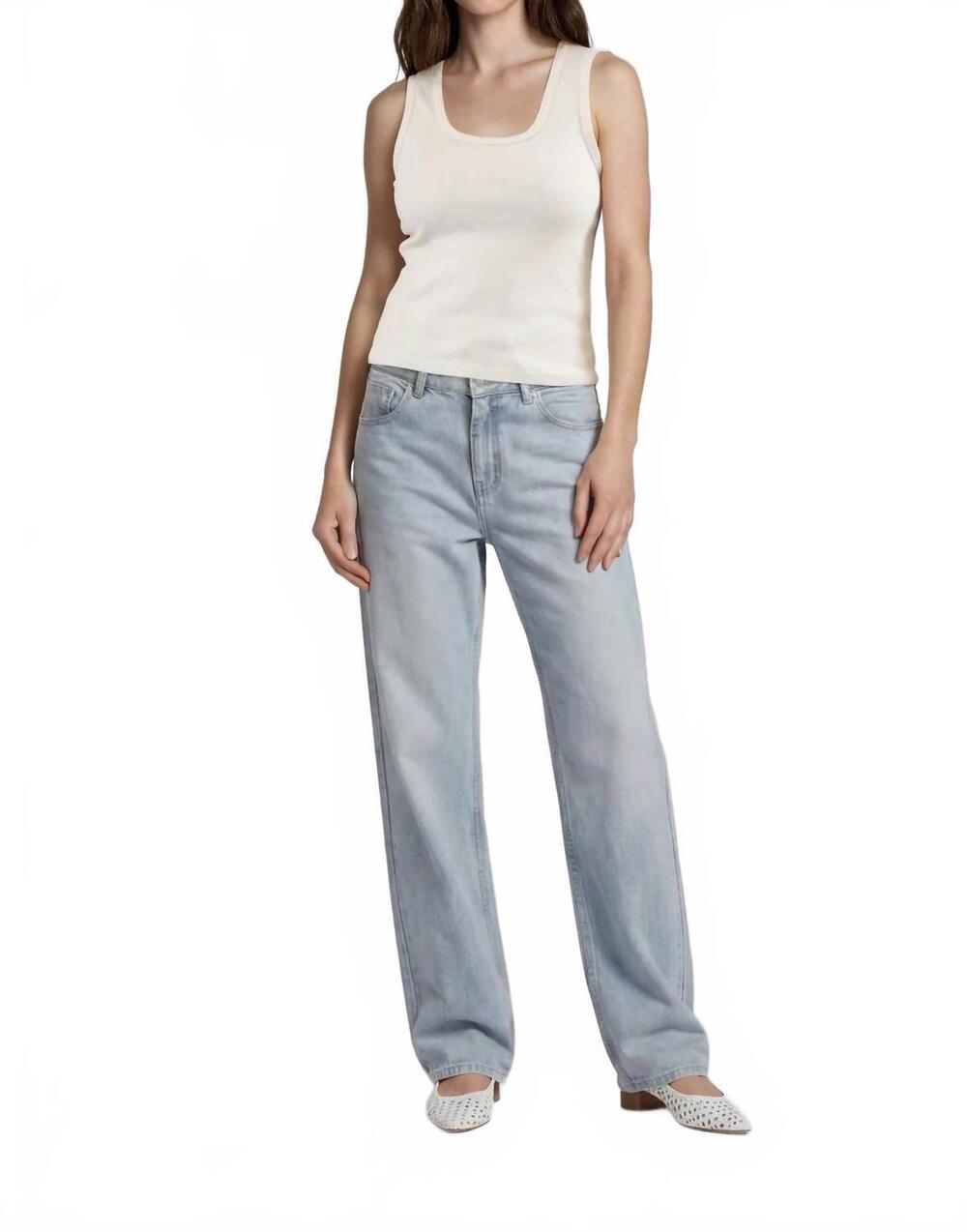 NEW IT IS WELL L.A. ribbed cotton tank top in natural